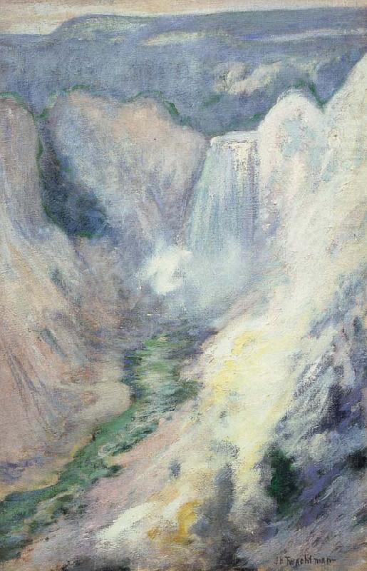 Waterfall in Yellowstone, John Henry Twachtman